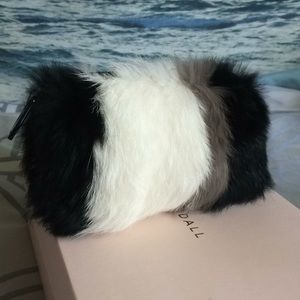 Loeffler Randall Rabbit Fur Clutch